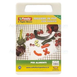 ART. 772 TAGLIERE PICCOLO IN PVC CON MANICO - 19 x 30 x 0,8 CM