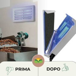 CARTONE COLLANTE LAMPADA HACCP SMART 6 pz COD. 3250038A