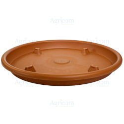 SOTTOVASO CLICK TONDO 30 PER VASO CORINTO CM 30 TERRACOTTA