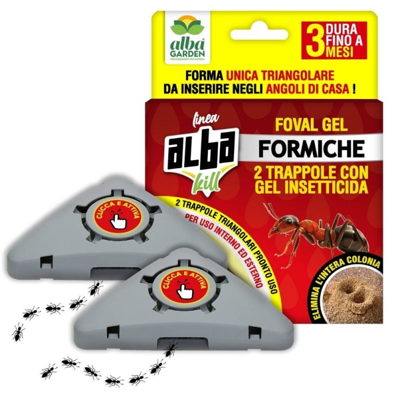 ALBAGARDEN ALBAKILL TRAPPOLA FORMICHE GEL 2 pz