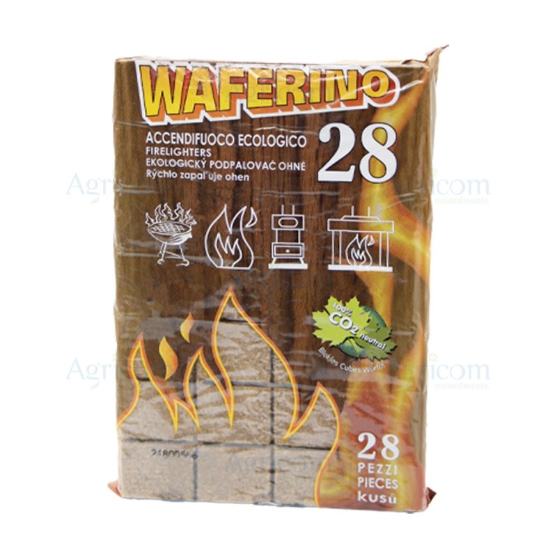 ART. 30124 WAFERINO FIRE-UP ECOLOGICO 28 CUBETTI