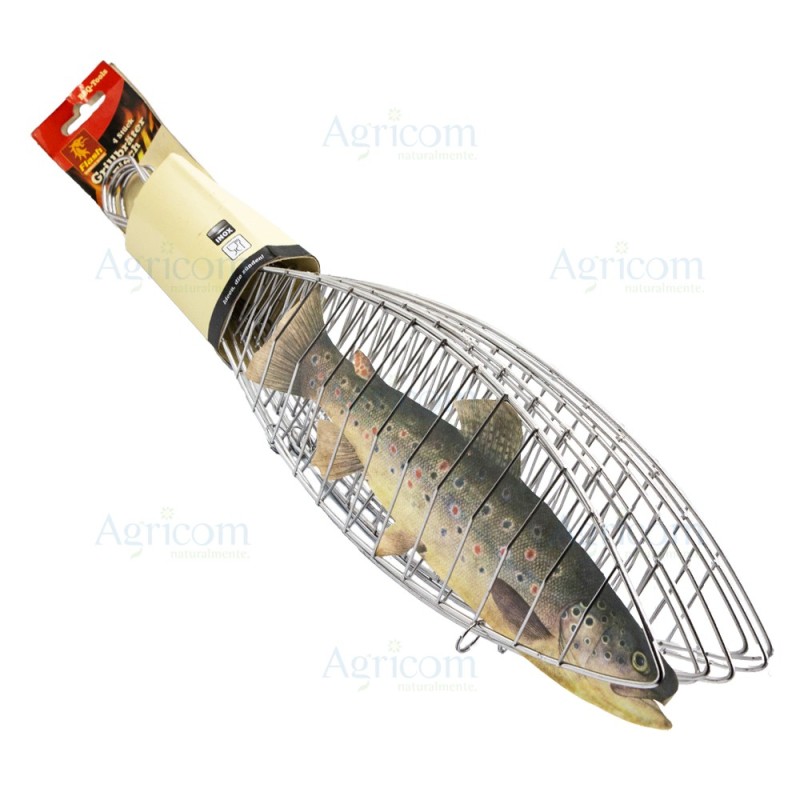 ART. 57650 BBQ GRIGLIA PESCE 42x10x21 INOX 4 PZ