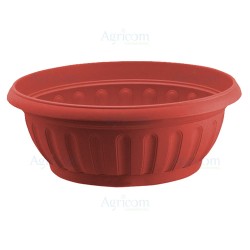 CIOTOLA FENICE CON SOTTOVASO CM 30 ROSSA