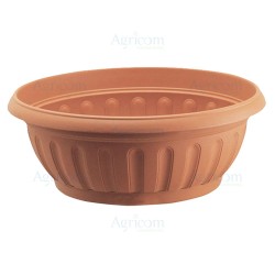 CIOTOLA FENICE CON SOTTOVASO CM 35 TERRACOTTA