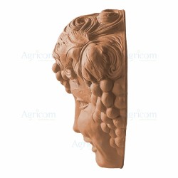MASCHERA BACCO TERRACOTTA