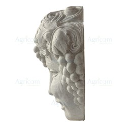 MASCHERA BACCO GRIGIA