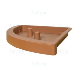 SOTTOVASO ANGOLARE CM 40 TERRACOTTA