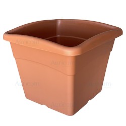 VASO QUADRO FESTO CM 30x30x26H TERRACOTTA