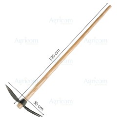 ART. 8210 ZAPPINO CUORE CON CORNA GR. 400, MANICATO - 28 CM