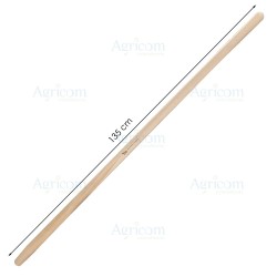 ART. 002 MANICO PER BADILE CURVO, FAGGIO 32 - 135 CM