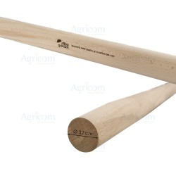 ART. 002 MANICO PER BADILE CURVO, FAGGIO 32 - 135 CM