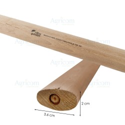ART. 013 MANICO PER CARPENTIERE, FAGGIO 28 x 38 OVALE - 60 CM
