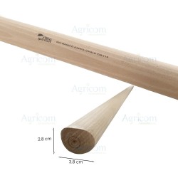 ART. 029 MANICO PER ZAPPA OVALE, FAGGIO 38 x 49 - 110 CM