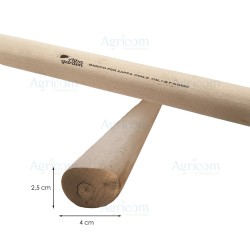 ART. 047 MANICO PER ZAPPA OVALE, FAGGIO 38 x 49 - 130 CM